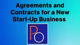 Agreements and Contracts for a New Start-Up Business