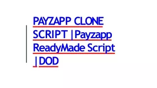 Best Readymade Payzapp Clone Script - DOD IT Solutions