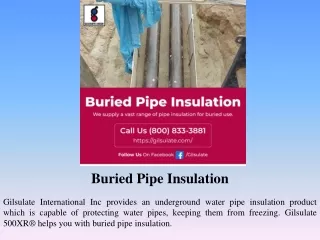buried pipe insulation
