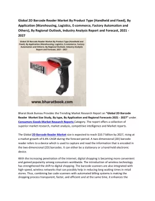 global 2d barcode reader market by product type