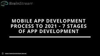 mobile app development process to 2021 7 stages