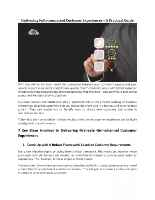 delivering fully connected customer experiences