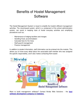 benefits of hostel management software