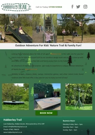 Outdoor Adventure For Kids' Nature Trail & Family Fun!