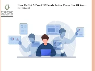 How To Get A Proof Of Funds Letter From One Of Your Investors?