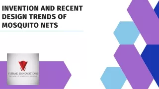 invention and recent design trends of mosquito