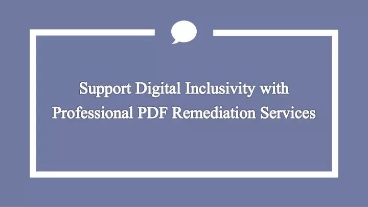 support digital inclusivity with professional