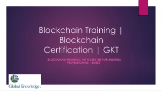 blockchain training blockchain certification gkt