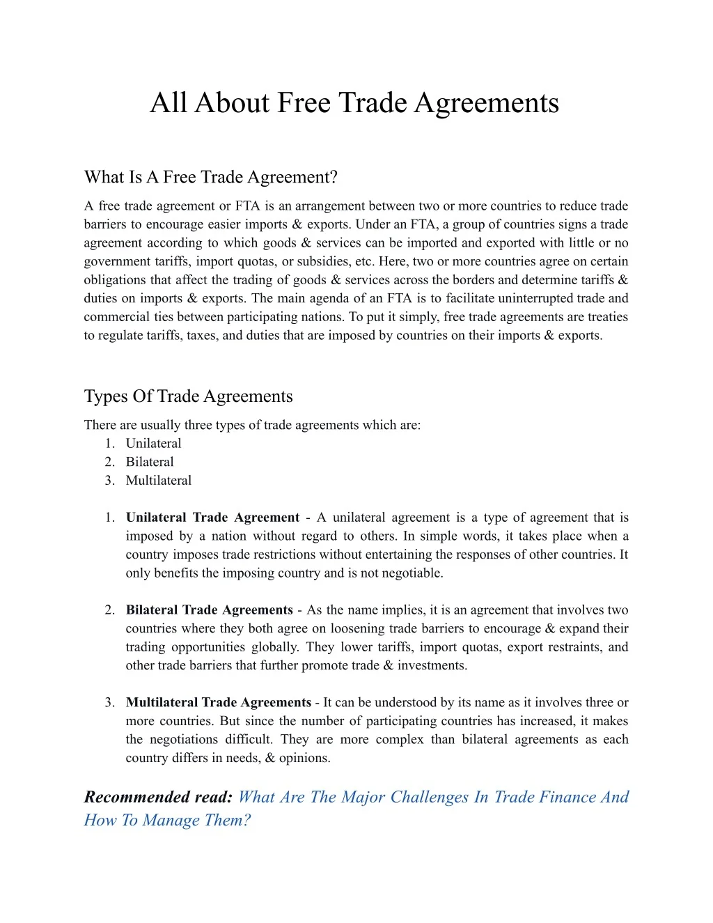 PPT - All About Free Trade Agreements PowerPoint Presentation, free ...