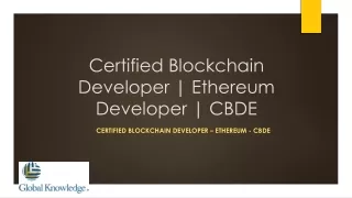 certified blockchain developer ethereum developer cbde