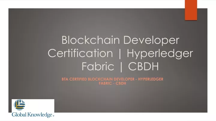 blockchain developer certification hyperledger fabric cbdh