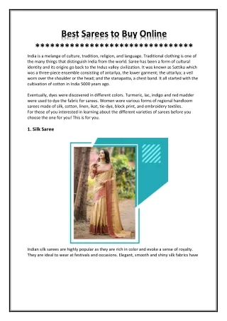 Reason to Buy Raw Silk Saree