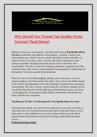 Top-Quality Home Services In In Platte County, Missouri