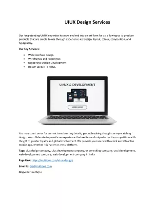 uiux design services