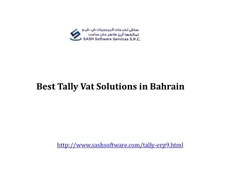 Best Tally Vat Solutions in Bahrain