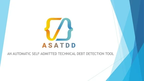 an automatic self admitted technical debt detection tool