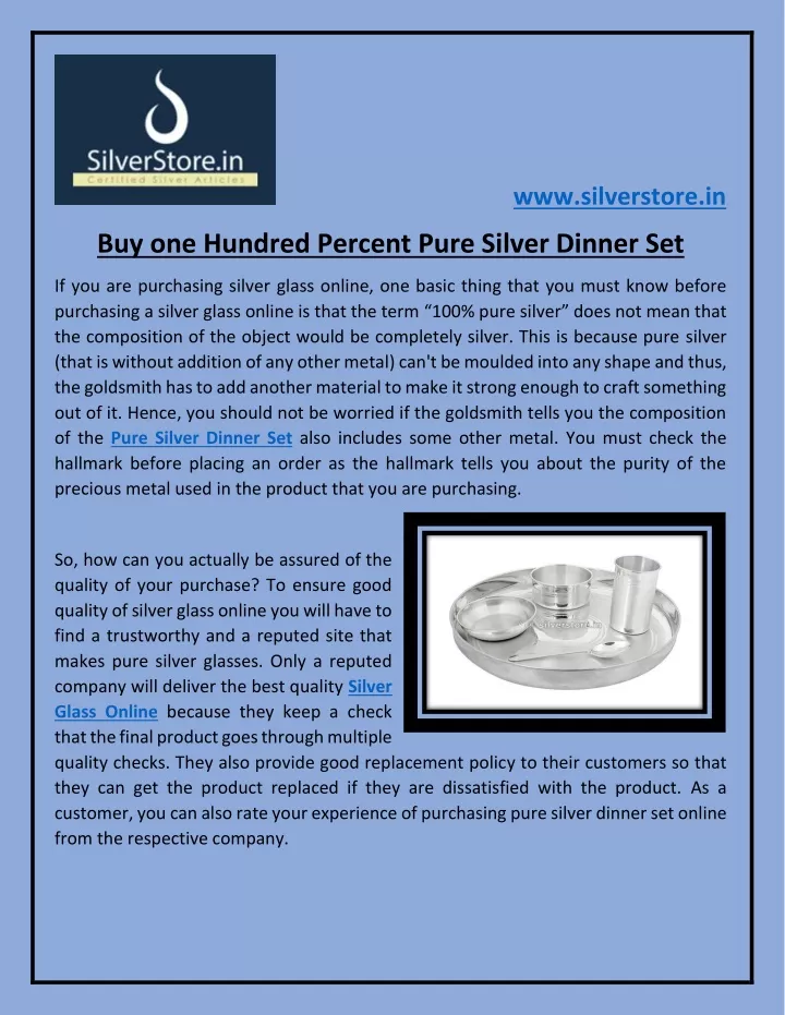 www silverstore in