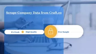 scrape company data from craft co