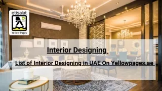 List of Interior Designing in UAE On Yellowpages.ae