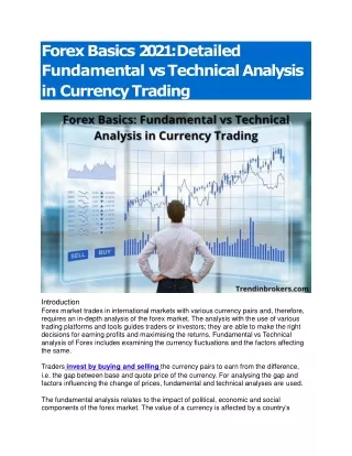 forex basics 2021 detailed fundamental