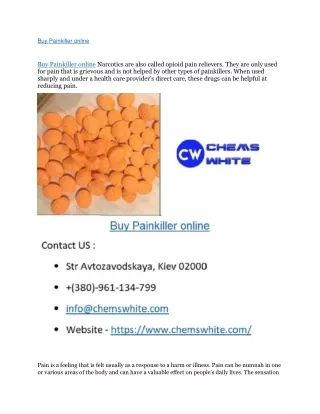 Buy Painkiller online