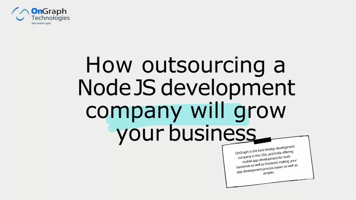 how outsourcing a node js development company