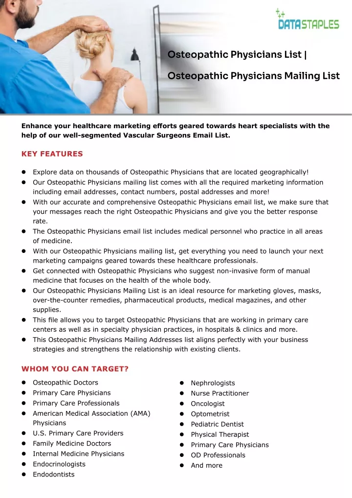 osteopathic physicians list