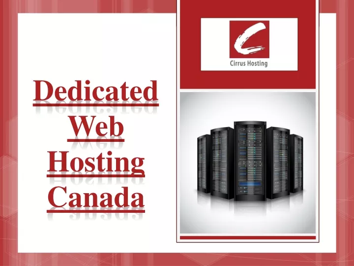 dedicated web hosting canada