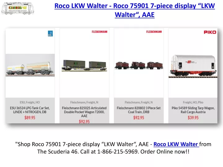roco lkw walter roco 75901 7 piece display