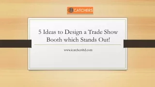 5 Ideas to Design a Trade Show Booth