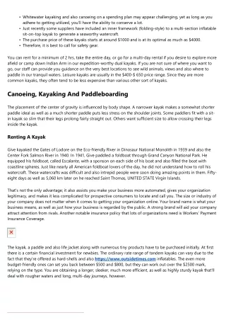 Kayak & Canoe Rental