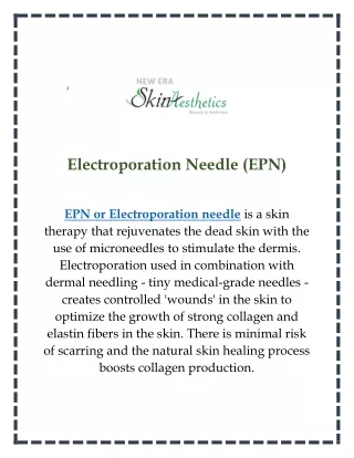 Electroporation Needle