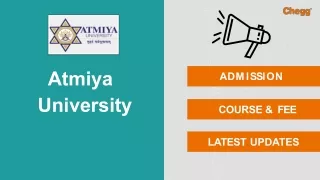 Atmiya University - [AU], Rajkot