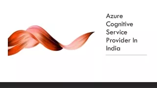 azure cognitive service provider in india