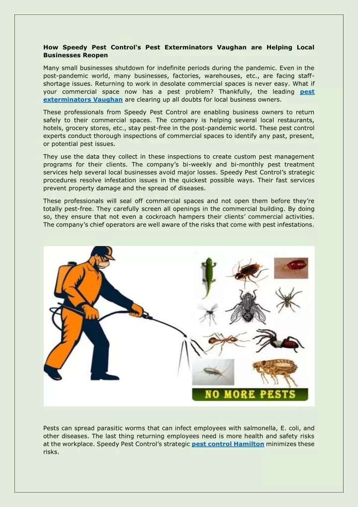 how speedy pest control s pest exterminators