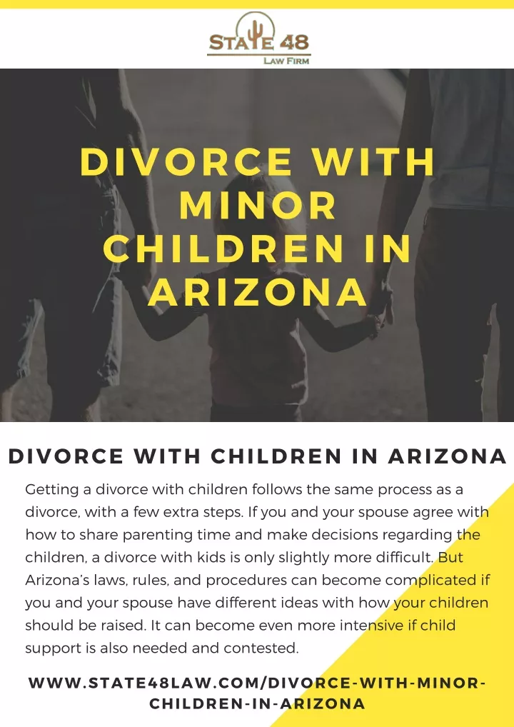 divorce with minor children in arizona