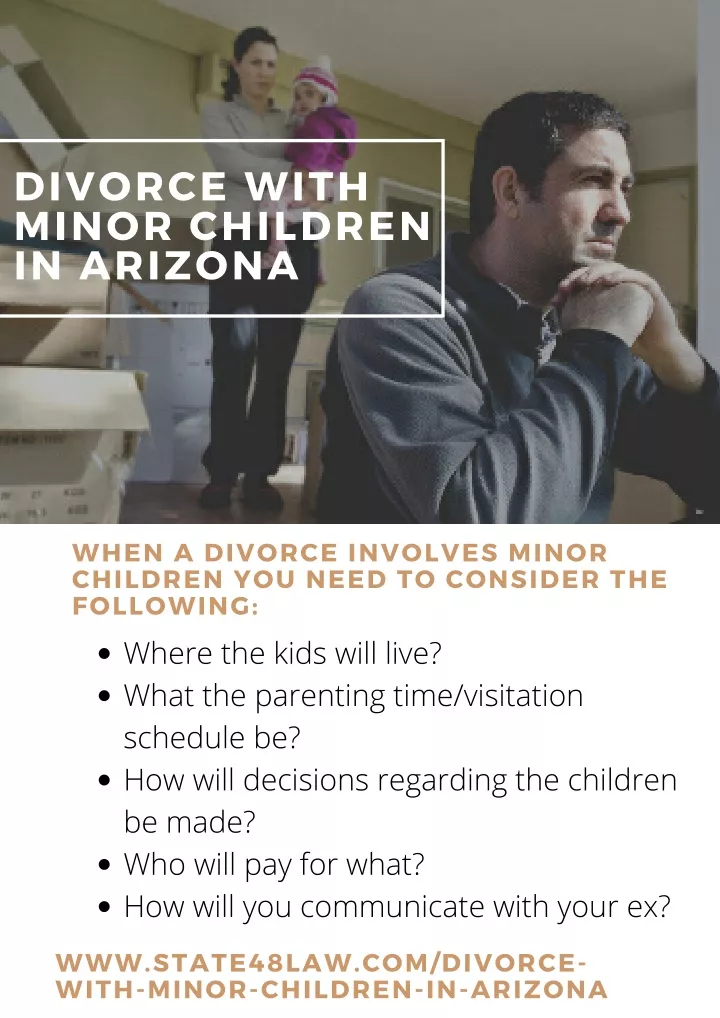 divorce with minor children in arizona