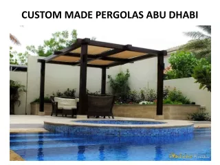 custom made pergolas abu dhabi