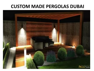 custom made pergolas dubai