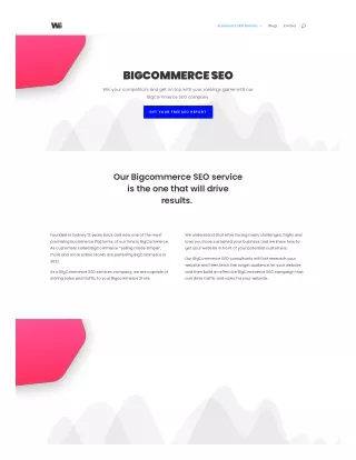 Bigcommerce SEO