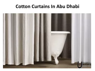 cotton curtains in abu dhabi