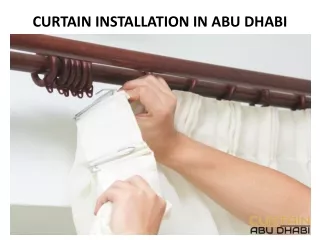 curtain installation in abu dhabi