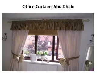 office curtains abu dhabi
