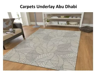 carpets underlay abu dhabi