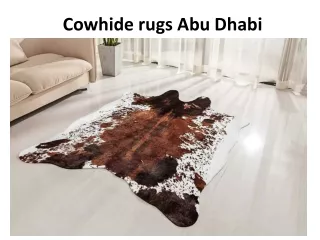 cowhide rugs abu dhabi