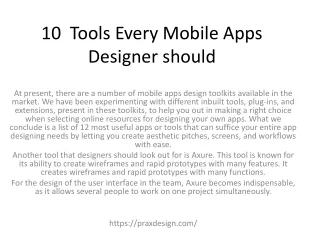 10 tools every mobile apps designer should