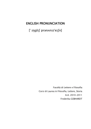 english pronunciation