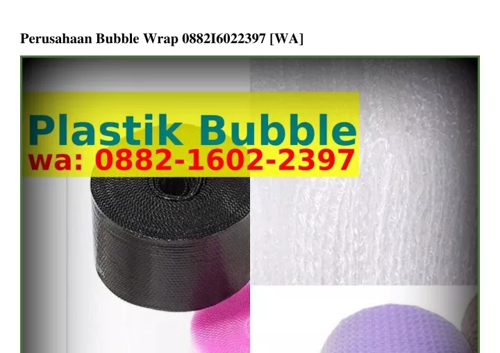 perusahaan bubble wrap 0882i6022397 wa