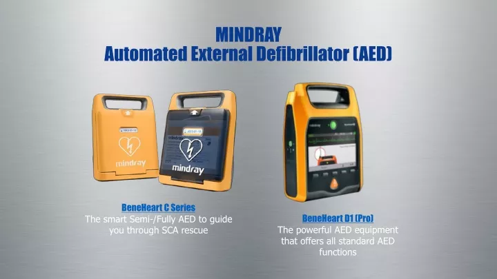 mindray automated external defibrillator aed