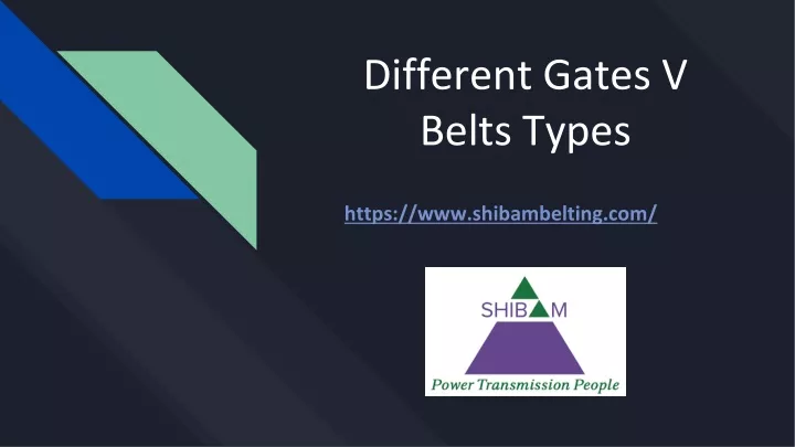 different gates v belts types